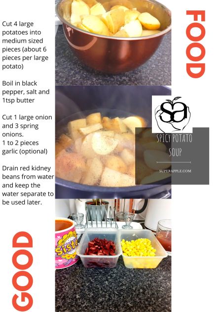 Red and White Collage Food Poster (8)